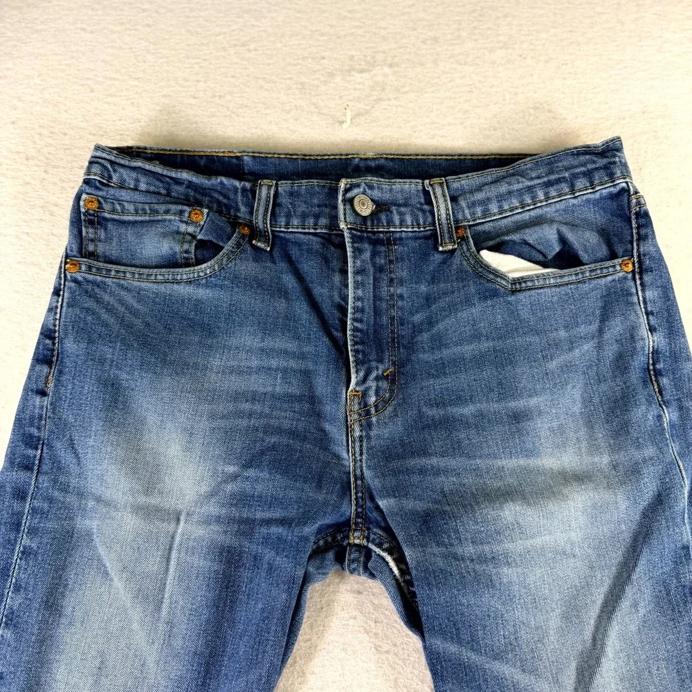 Levi's 511 Jeans Mens 34x32 Blue Denim Streetwear Grunge Americana Straight Leg